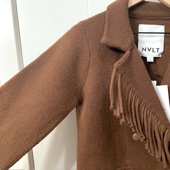 Anthropologie Chocolate Fringe Blazer - Picture 8 of 16